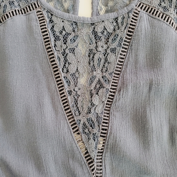 1010 * Abercrombie & Fitch Lace Romper Blue Size S - Picture 6 of 12